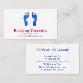 Reflexology Business Card Visitenkarte (Vorne/Hinten)