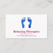 Reflexology Business Card Visitenkarte (Vorderseite)