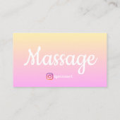 Reflexzonenmassage Chiropractic Holistic Visitenkarte (Rückseite)