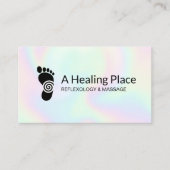 Reflexzonenmassage-Logo Visitenkarte (Vorderseite)