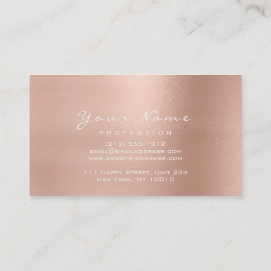 Reflexzonenmassage Therapeut fühlen sich rosa Rose Visitenkarte (Rückseite)