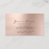 Reflexzonenmassage Therapeut Silver Rose Blush Visitenkarte (Rückseite)