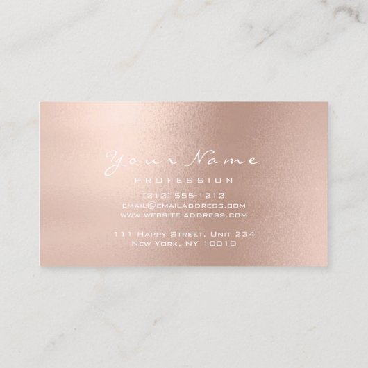 Reflexzonenmassage Therapeut Silver Rose Slonny Visitenkarte (Rückseite)