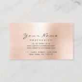 Reflexzonenmassage Therapeut Skinny Rose Pink Visitenkarte (Rückseite)