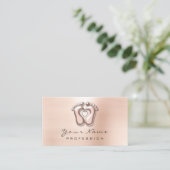 Reflexzonenmassage Therapeut Skinny Rose Pink Visitenkarte (Stehend Vorderseite)