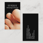 Reflexzonenmassage- und Fußmassage Visitenkarte (Vorne/Hinten)