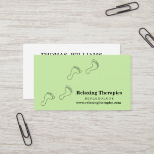 Reflexzonenmassage Visitenkarte