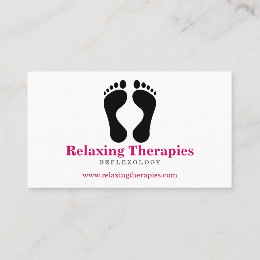 Reflexzonenmassage Visitenkarte (Vorderseite)