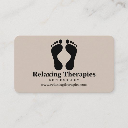Reflexzonenmassage Visitenkarte (Vorderseite)