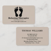 Reflexzonenmassage Visitenkarte (Vorne/Hinten)