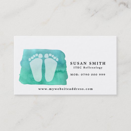 Reflexzonenmassage-Visitenkarte Visitenkarte (Vorderseite)