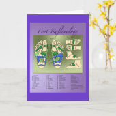 Reflexzonenmassagediagramm Karte (Gelbe Blume)