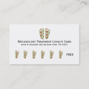 Reflexzonenmassageloyalitätskarten-Visitenkarte Treuekarte