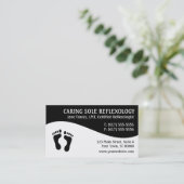 Reflexzonenmassagereflexologist-Visitenkarten Visitenkarte (Stehend Vorderseite)