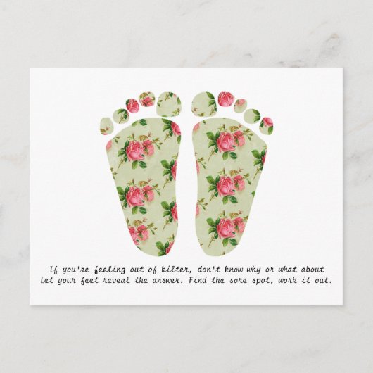 Reflexzonenmassenkarte Postkarte (Vorderseite)