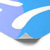 REFOCUS RETART NEUSTART Farbige Fun Bubble Letters Poster (Ecke)