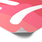 REFOCUS RETART NEUSTART Farbige Fun Bubble Letters Poster (Ecke)