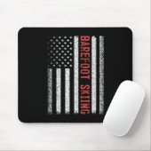 Refoot Skiing American Flag 4. Juli Mousepad (Mit Mouse)