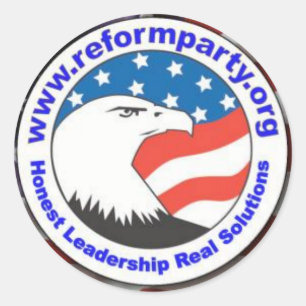 Reform Party Adler 3 Runder Aufkleber