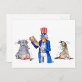 Reform Party Paddel Postkarte (Vorne/Hinten)