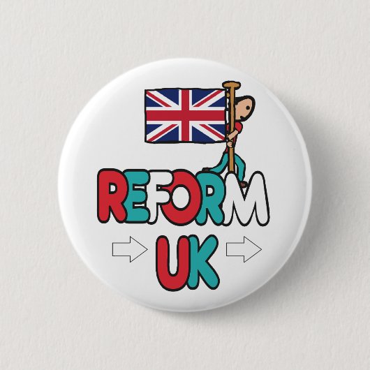 Reform UK Button (Vorderseite)