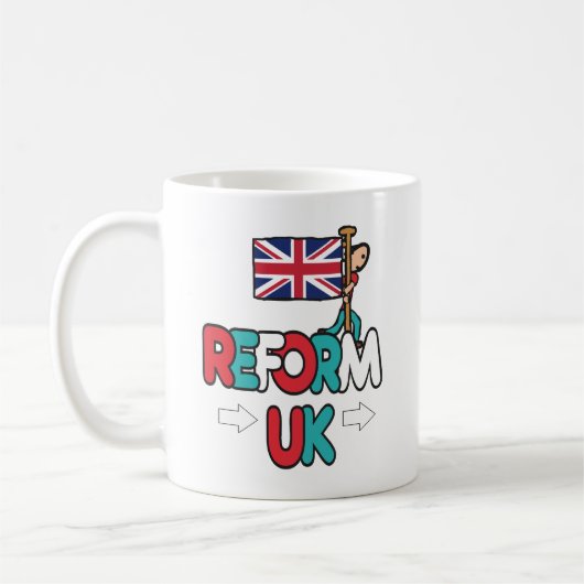 Reform UK Kaffeetasse (Links)