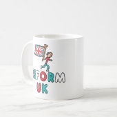Reform UK Kaffeetasse (Vorderseite Links)