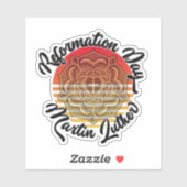 Reformation Day Luther Rose Aufkleber (Blatt)