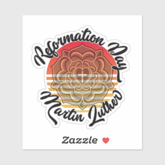 Reformation Day Luther Rose Aufkleber (Blatt)