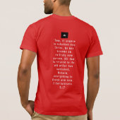 "REFORMATION" rotes T-Shirt.   T-Shirt (Rückseite)