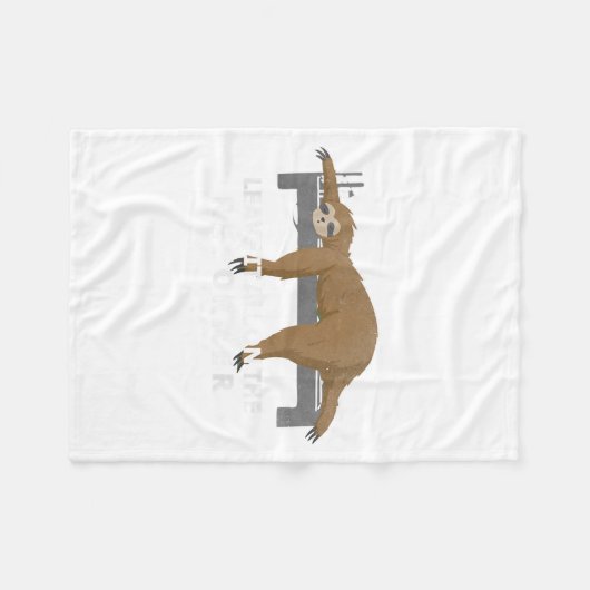 Reformer Lates Sloth Lates Fleecedecke (Vorderseite (Horizontal))