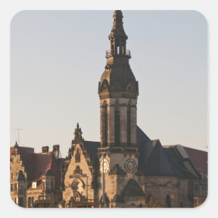 Reformierte Kirche Leipzig, Deutschland Quadratischer Aufkleber