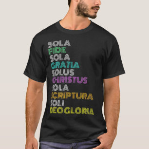 Reformierter Christlicher 5-Solas-Reformationstag T-Shirt