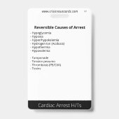 Refraktäre Vfib/Vtac und Hs&Ts Ausweis (Rückseite)