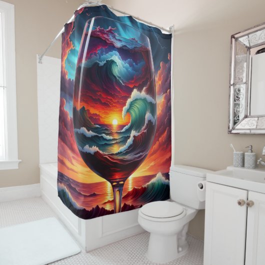 "Refraktion of Rhapsody" Duschvorhang (Beispiel)