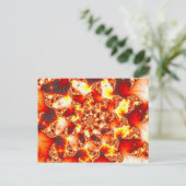 Refraktive Hitze - Fraktal Postkarte (Stehend Vorderseite)