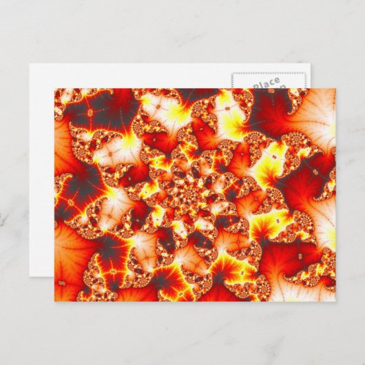 Refraktive Hitze - Fraktal Postkarte (Vorne/Hinten)