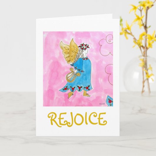 Refrejow Angel - Weihnachtskarte Karte (Gelbe Blume)