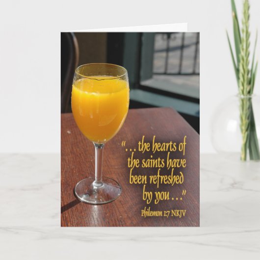 Refresh Thank You Greeting Card Dankeskarte (Vorderseite)