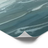 Refreshing Under a Waterfall Poster (Ecke)