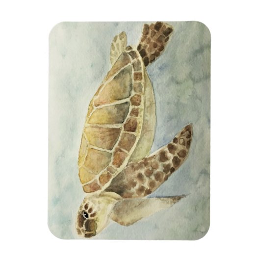 Refridgerator Magnet Sea Turtle #1 (Vertikal)