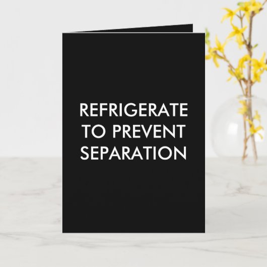 REFRIGERATETO PREVENTSEPARAT Karte (Gelbe Blume)