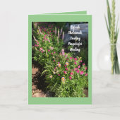 Refuah Sheleimah, Heilung senden Karte (Vorderseite)