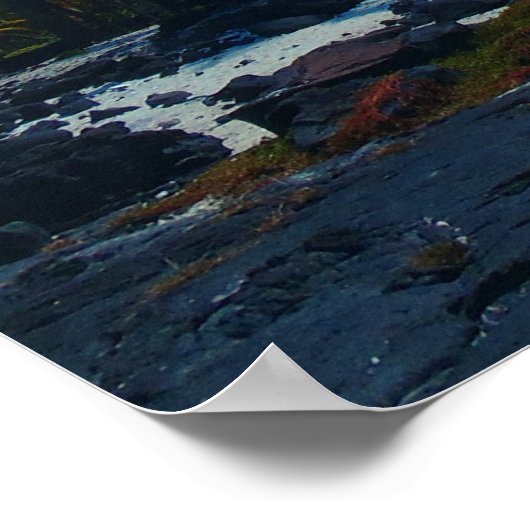 Refuge Big Island Hawaii landschaftliches Poster (Ecke)