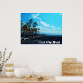 Refuge Big Island Hawaii landschaftliches Poster (Küche)