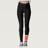 #RefugeeJitsu rangierte Spats (Black Belt Instruct Leggings (Vorderseite)