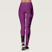 #RefugeeJitsu-Rangliste (Lila Gürtel) Leggings (Rückseite)