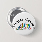Refugees Welcome Button (Vorne & Hinten)