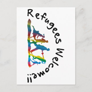 Refugees Welcome Postkarte