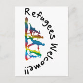 Refugees Welcome Postkarte (Vorderseite)